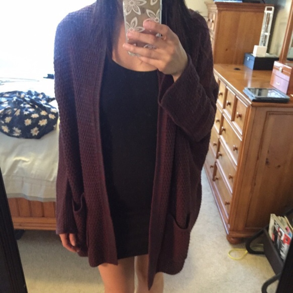 BDG Urban Outfitters Maroon Cardigan XS